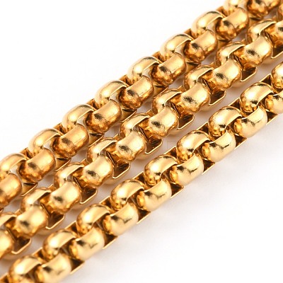 Ion Plating(IP) 304 Stainless Steel Box Chains CHS-B001-01G-1