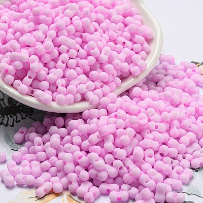 Macaron Color Opaque Frosted Glass Seed Beads SEED-K009-12B-05-1