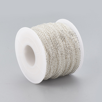 304 Stainless Steel Cable Chains CHS-R002-0.4mm-S-1