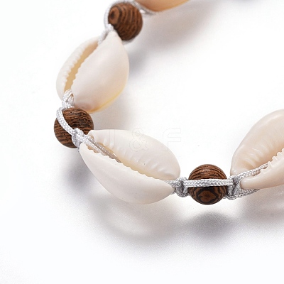 Nylon Cord Braided Bead Bracelets BJEW-JB04102-1