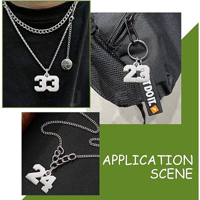 6Pcs 6 Style 316 Surgical Stainless Steel Charms STAS-UN0040-38P-1