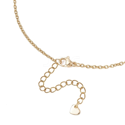 304 Stainless Steel Strawberry Link Chain Necklaces for Women NJEW-JN05804-01-1