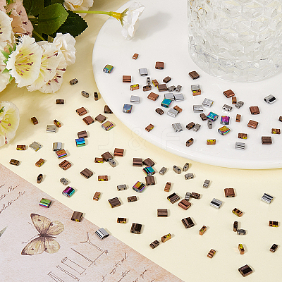 200pcs 6 Style Glass Seed Beads SEED-CN0001-40-1