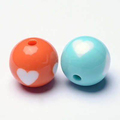 Opaque Acrylic Beads YPL454-1