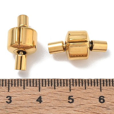 304 Stainless Steel European Clasps with Cord Ends SA-CBABC0F-06G-1