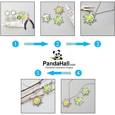 Flatback Glass Cabochons for DIY Projects GGLA-PH0004-27F-1