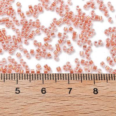 Transparent Inside Colours Glass Seed Beads SEED-H003-04G-1