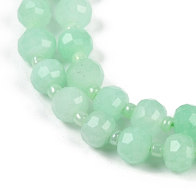 Natural Dyed White Jade Beads Strands G-H057-A22-11-1