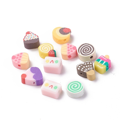 Handmade Polymer Clay Beads CLAY-CD0001-01-1