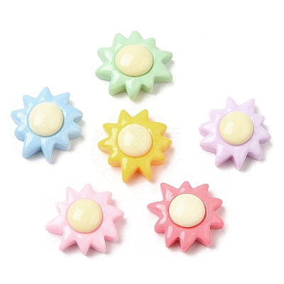 Cartoon Opaque Resin Cabochons RESI-C039-02D-1
