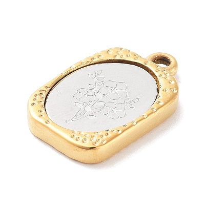 304 Stainless Steel Pendants STAS-F303-B02-1