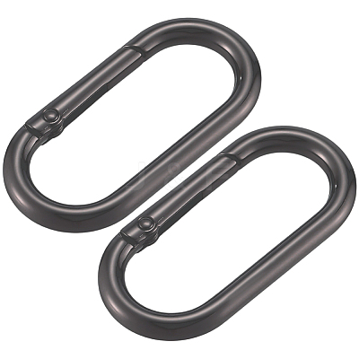 6Pcs Alloy Spring Gate Rings FIND-SP0001-24B-1