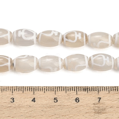 Tibetan Style dZi Beads Strands GG-CBA4812-C04-8X12MM-1