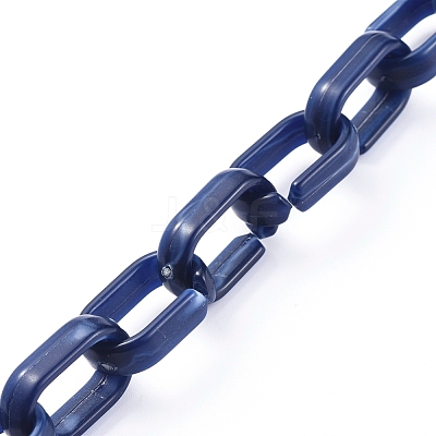 Handmade Acrylic Cable Chains AJEW-JB00535-01-1