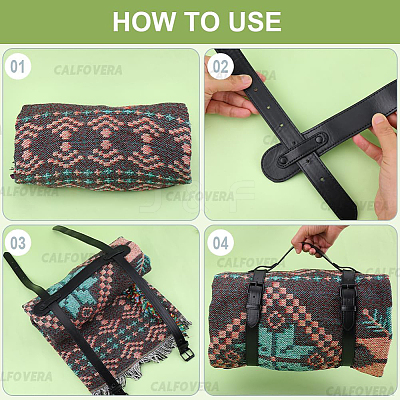 Imitation Leather with Alloy Yoga Mat Strap AJEW-CL0001-99B-01-1
