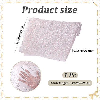 Polyester Sequin Fabrics DIY-WH20048-027C-1