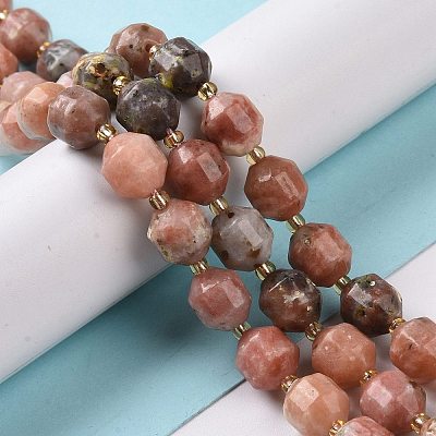 Natural Plum Blossom Jasper Beads Strands G-G990-F16-1