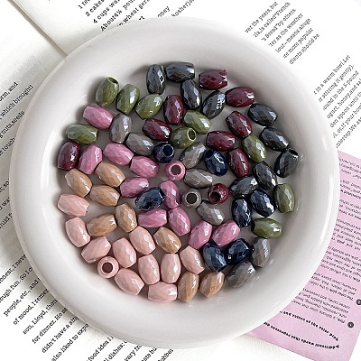 Opaque Acrylic Beads OACR-N137-08-1