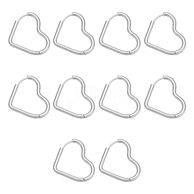 6 Pairs 3 Styles 304 Stainless Steel Hoop Earrings EJEW-UN0003-29C-1