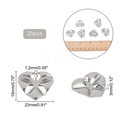 304 Stainless Steel Pendants STAS-UN0016-91P-1