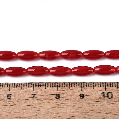Opaque Glass Beads Strands X-GLAA-T028-15P-02-1
