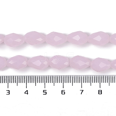 Electroplate Imitation Jade Glass Beads Strands EGLA-N013-J4mm-D01-1