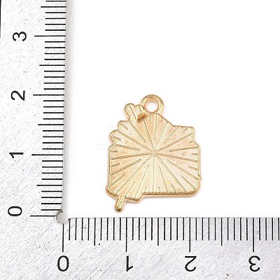 Valentine's Day Alloy Enamel Pendants ENAM-I084-01KCG-33-1