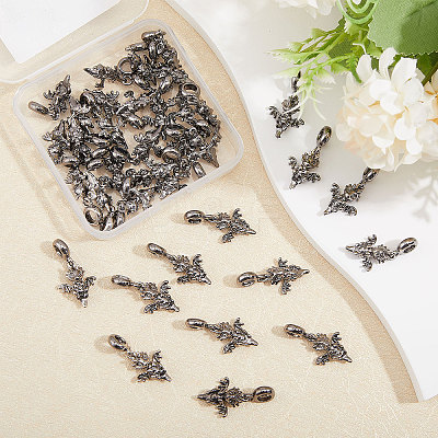36Pcs Alloy European Dangle Charms MPDL-CA0001-06B-1