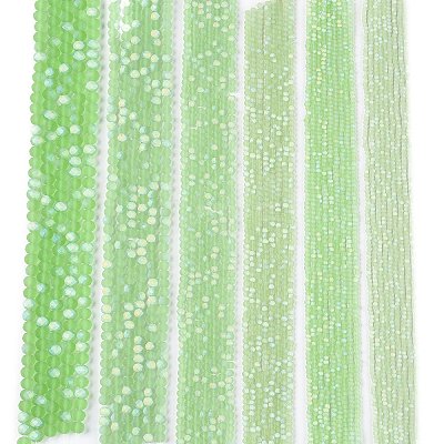 Transparent Glass Beads Strands EGLA-A044-T4mm-MB09-1