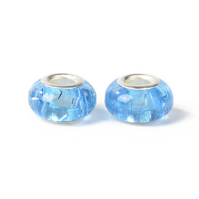 Rondelle Resin European Beads RPDL-A001-01-1