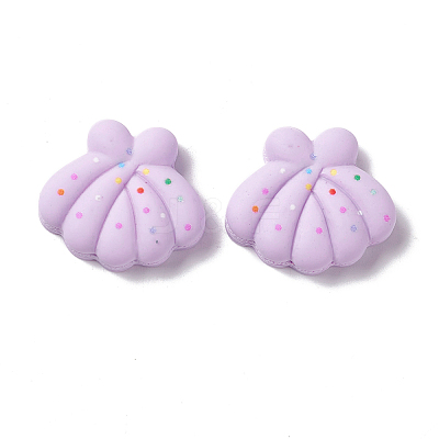 Opaque Resin Cabochons RESI-G036-F08-1