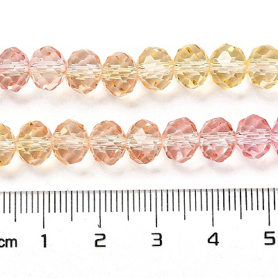 Transparent Painted Glass Beads Strands X1-DGLA-A034-T8mm-A07-1