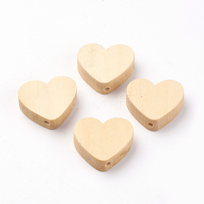 Unfinished Maple Wood Beads WOOD-S037-080-1