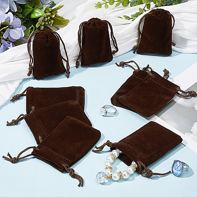Velvet Jewelry Drawstring Gift Bags ABAG-BBC0001-10A-03-1