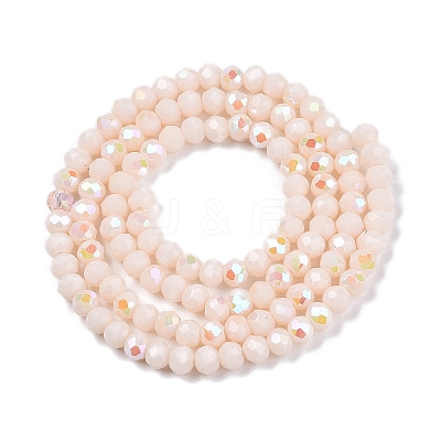 Electroplate Opaque Solid Color Glass Beads Strands LS-EGLA-A044-P3mm-L05-1