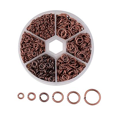 1 Box Brass Open Jump Rings KK-JP0008-R-NF-1