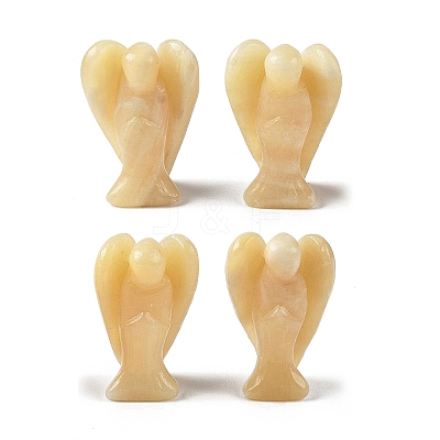 Natural Yellow Jade Carved Angle Figurines GG-CBA9C2C-A11-1