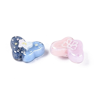 Opaque Resin Enamel Beads RESI-Q234-07-1