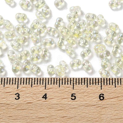 AB Color Plated Glass Seed Beads SEED-L011-06B-05-1