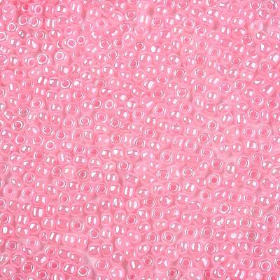 DIY Craft Beads 6/0 Ceylon Round Glass Seed Beads X-SEED-A011-4mm-145-1