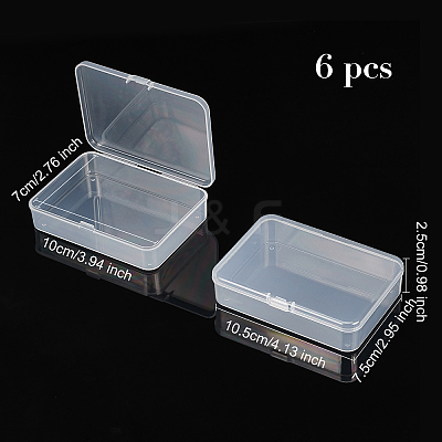 Polypropylene(PP) Storage Containers Box Case CON-WH0073-61-1