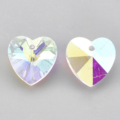 Glass Rhinestone Charms RGLA-T148-15A-1