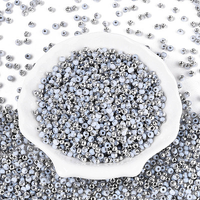 6/0 Half Plated Glass Beads SEED-N008-04E-1