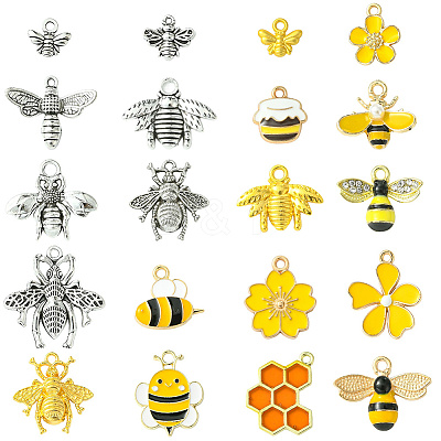 80Pcs 20 Styles Alloy Pendants FIND-SC0016-82-1