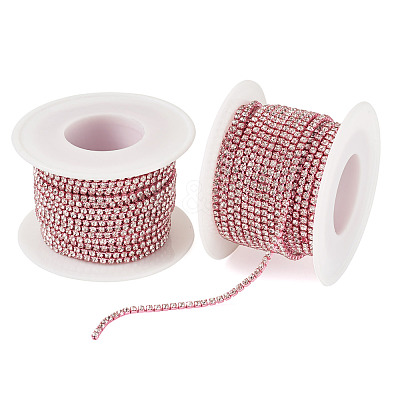 2 Roll Electrophoresis Iron Rhinestone Strass Chains CHC-TA0001-38A-1
