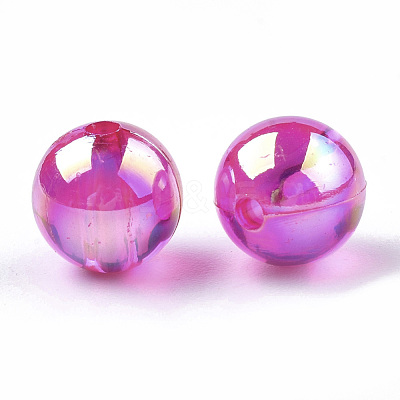 Transparent Plastic Beads OACR-S026-8mm-12-1