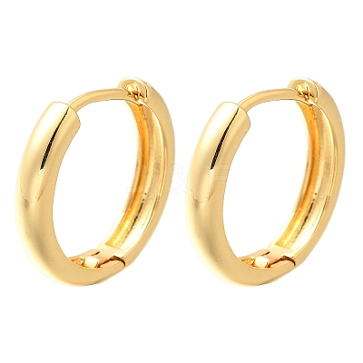 Rack Plating Ring Brass Hoop Earrings for Women EJEW-C125-14G-1