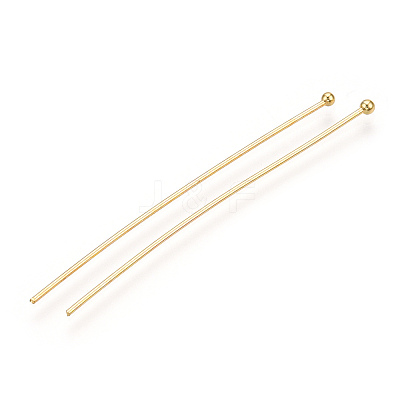 Brass Ball Head Pins X-KK-G331-10-0.8x50-1