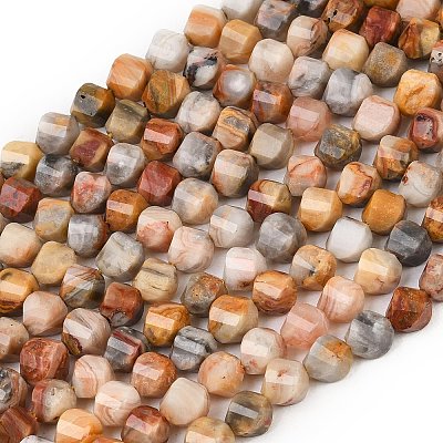 Natural Crazy Agate Beads Strands G-P611-C06-01-1