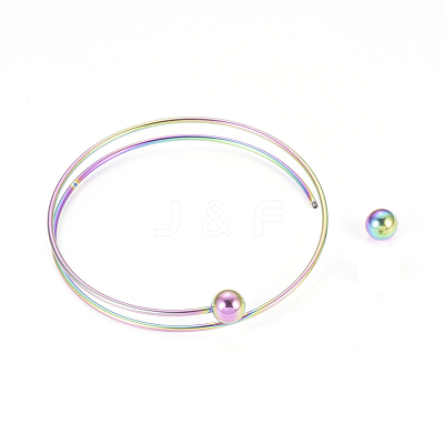 Ion Plating(IP) 304 Stainless Steel Bangles Making MAK-K019-01M-1